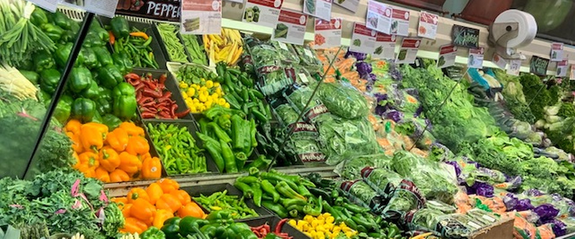 Locally sourced produce.