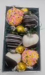 Gourmet Chocolate Cover Fruit Tray - 1/2 Dozen