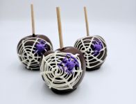 Fall Spider Chocolate Dipped Apples