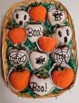 Boo! Chocolate Dipped Strawberries