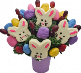 Bunny and Assorted colors strawberry basket