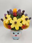 Owl ceramic basket